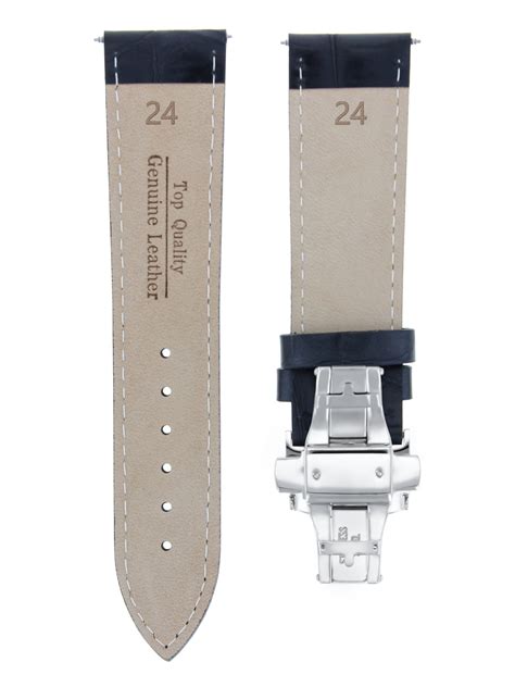 breitling leather strap 24 mm with deployment clasp|breitling rubber strap 22mm.